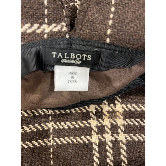 Talbots Bucket Hat Brown OS Bow Preppy Grandma - Picture 3 of 7